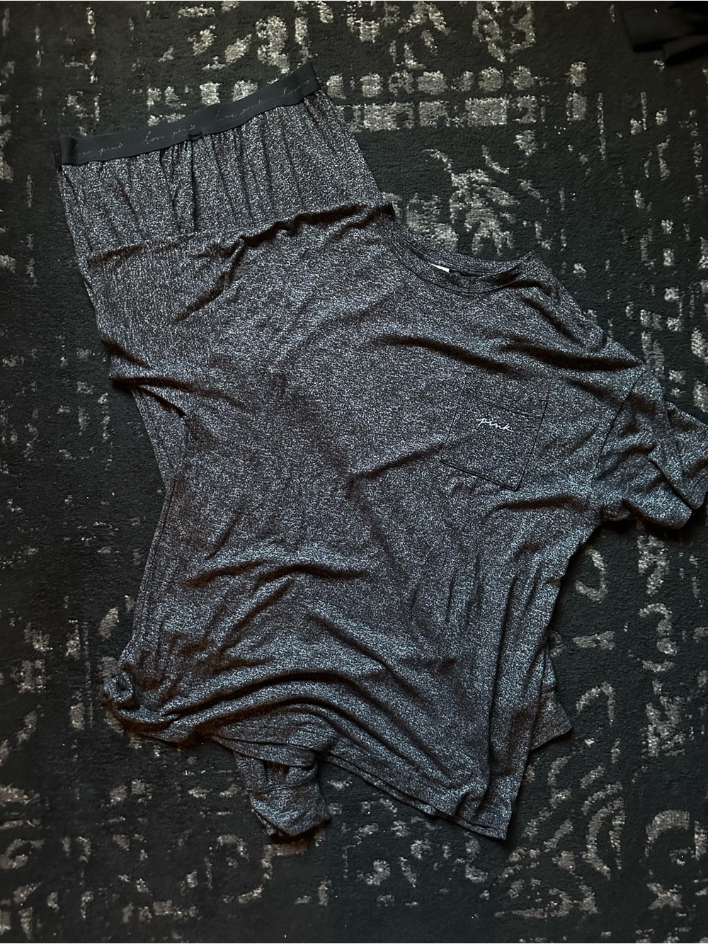 Victoria Secret PINK Grey Soft PJ set